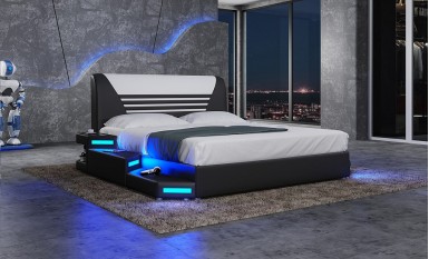 Andromeda LED Leather Bed 